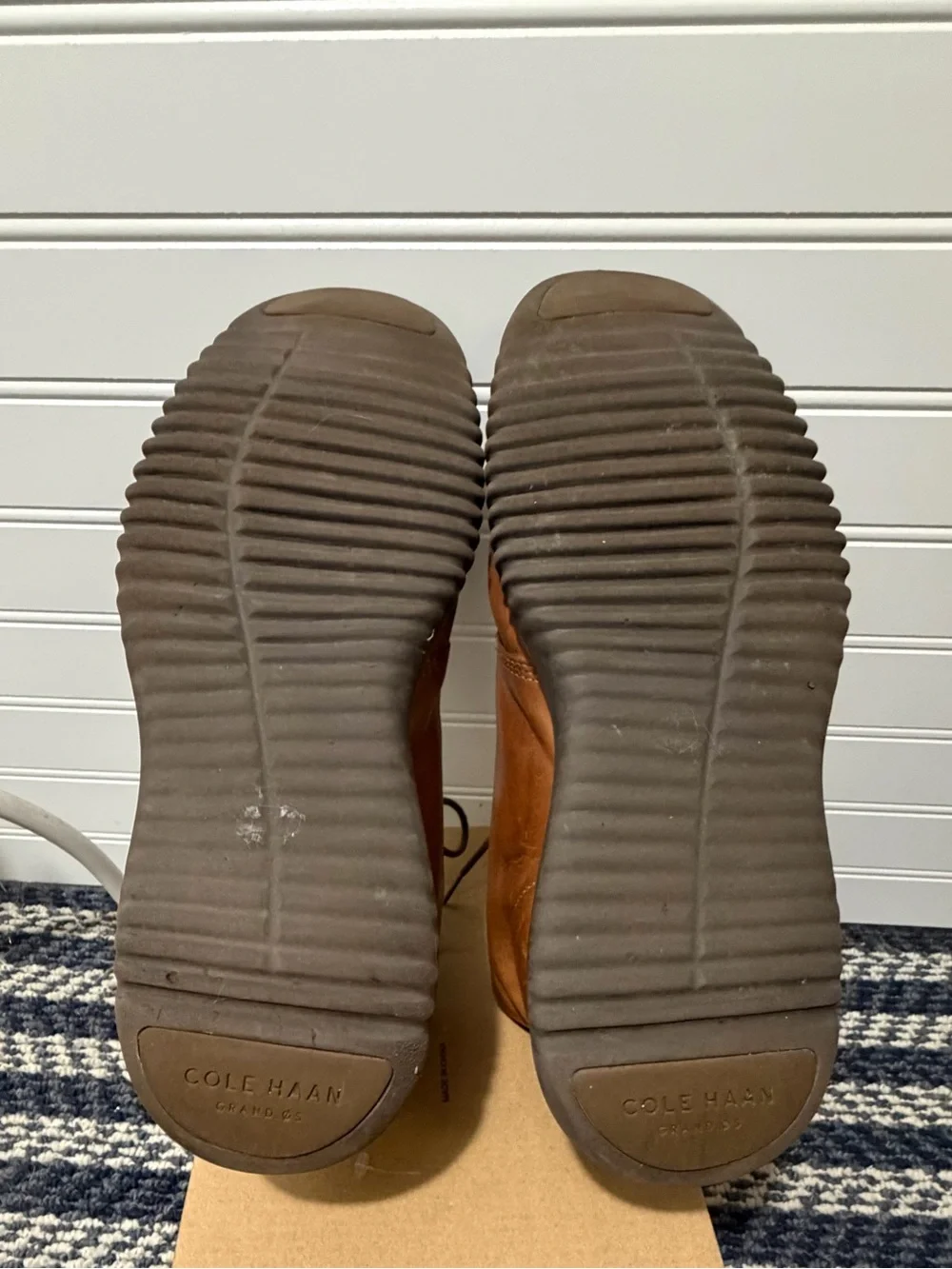 Cole Haan Tan Leather Zeroground Chukka Boots